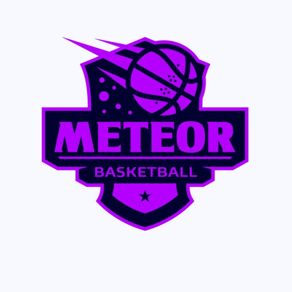 Meteor Basketball logo template Thumbnail