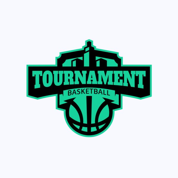 Tournament Basketball logo template Thumbnail