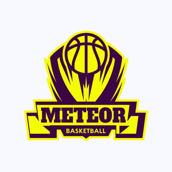 Meteor Basketball Logo Template Thumbnail