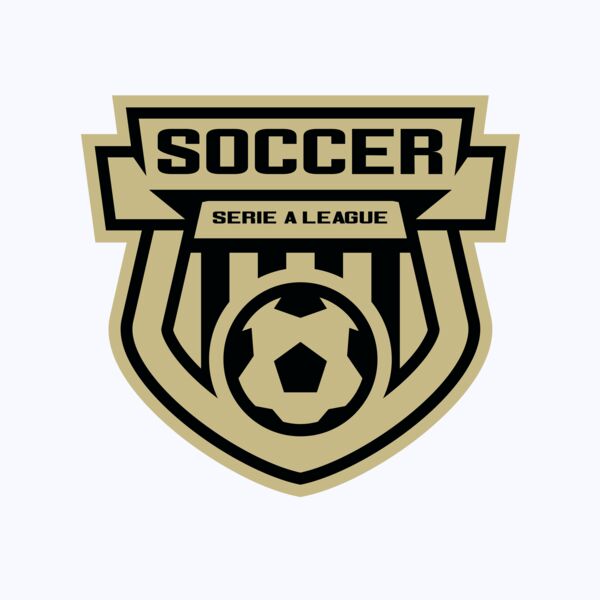 Serie a league soccer logo template Thumbnail