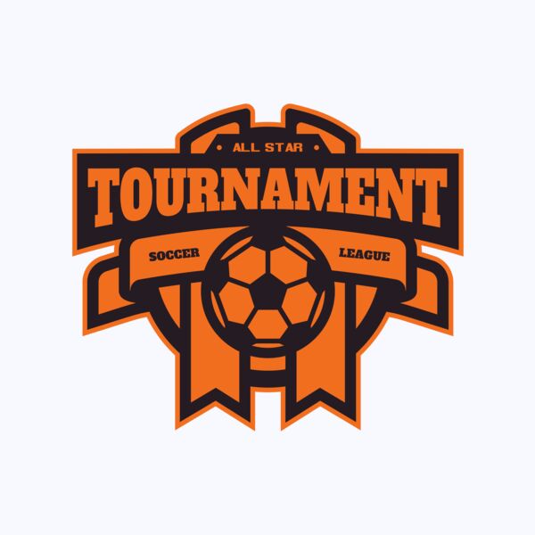 Tournament Soccer league logo template Thumbnail