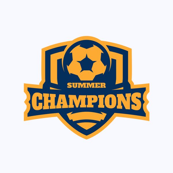 Champions Summer Soccer logo template Thumbnail