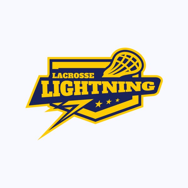Lightning Lacrosse Logo Template Thumbnail