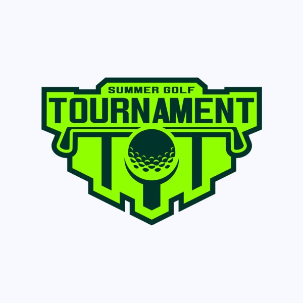 Tournament Summer golf logo template Thumbnail
