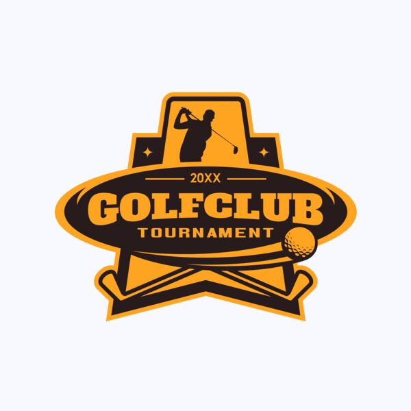 Golf club Tournament logo template 05 Thumbnail