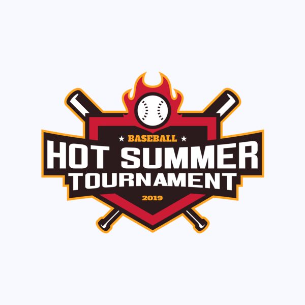 Hot Summer Tournament Baseball logo 01 Thumbnail