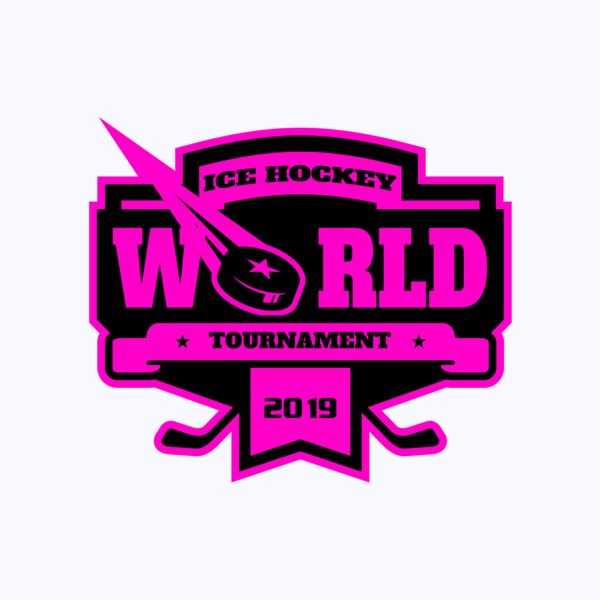 World Ice Hockey Tournament logo template Thumbnail
