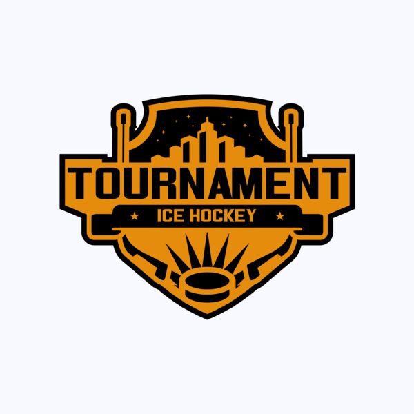 Tournament Ice Hockey logo template 02 Thumbnail