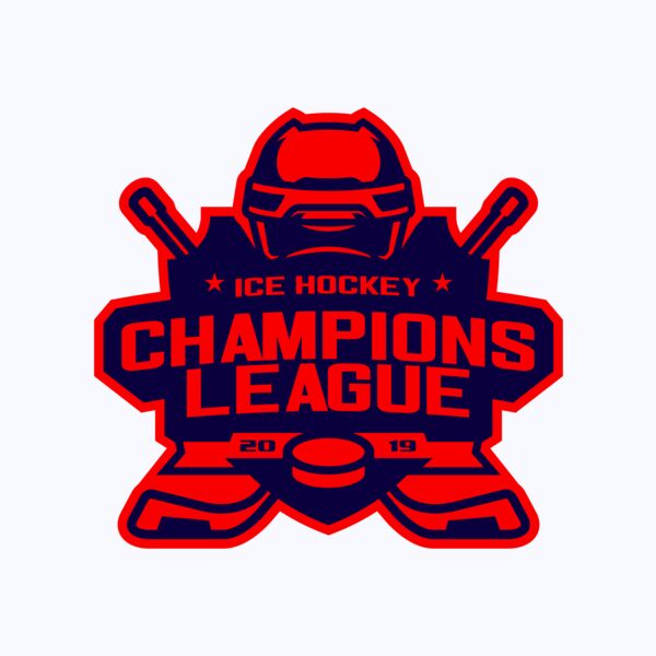 Champions League Ice Hockey logo template Thumbnail