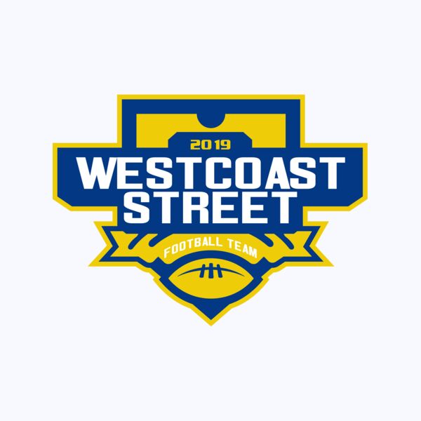 West Coast Street Football League logo template Thumbnail