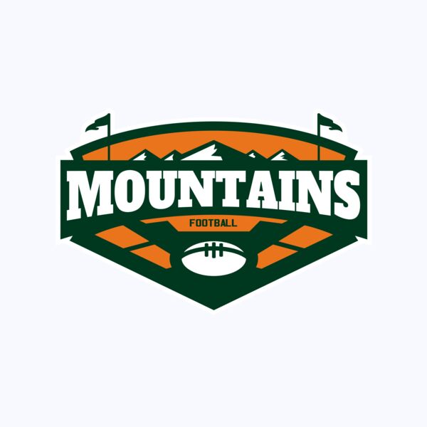 Mountains Football logo template 02 Thumbnail