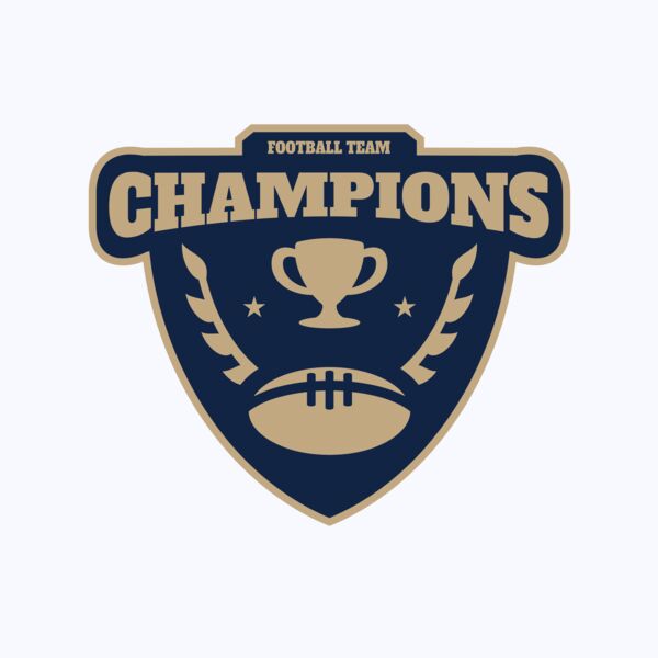Champions Football Team logo template Thumbnail