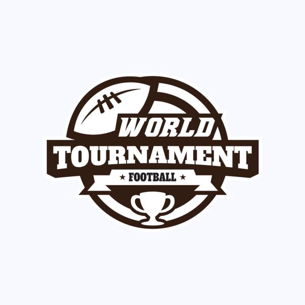 World Tournament Football logo template Thumbnail