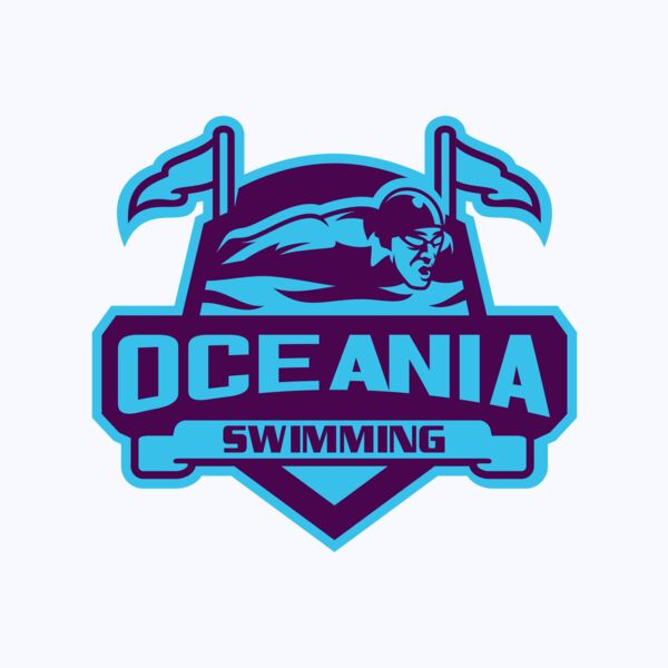 Oceania Swimming logo template Thumbnail
