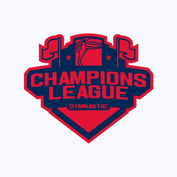 Champions League Gymnastic logo template Thumbnail