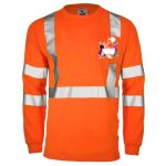 Hi-Vis ANSI Class 3 Viz-Dri Long Sleeve Safety Shirt Thumbnail