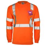 Hi-Vis ANSI Class 3 Viz-Dri Long Sleeve Safety Shirt Thumbnail
