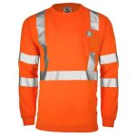 Hi-Vis ANSI Class 3 Viz-Dri Long Sleeve Safety Shirt Thumbnail